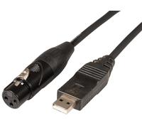 CAVO INTERFACCIA USB XLR, 3M; Gamma prodotti: - D1630 (DAP AUDIO) Qtà X 1