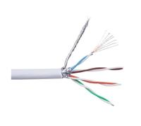 Cavo Internet Cat6 RJ 45 SFTP Cavo Patch di Rete multifilo a Doppia schermatura Router RJ45 Cavo LAN Ethernet 26 AWG 50 m 100 m 305 m (Color : White, Size : 305 Meters)