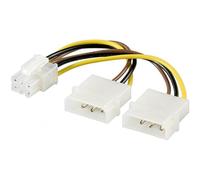 Cavo interno link alimentazione 2 x molex 5,25" to 1 x express 6 poli - m/f - (adattatore per vga) - w51360
