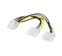 CAVO INTERNO LINK ALIMENTAZIONE PCI EXPRESS 8 POLI TO 2 X MOLEX 5,25" (ADATTATORE PER VGA) - E10058 NEW