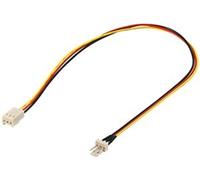 Goobay 93631 Prolunga Elettrica per Ventole PC, Connettore/Presa da 3 pin, 0.3m Lunghezza del Cavo