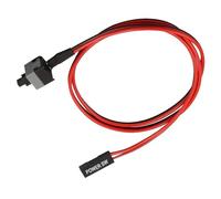 Cavo interruttore di alimentazione universale ATX PC | Pulsante on/off a 2 pin da 50 cm | Compatibile con schede madri universali ATX Desktop | Connettore Power SW e reset | Filo di ricambio facile da