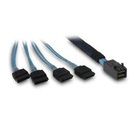 Cavo Intertech 88885670 SFF-8643 a 4x SATA SAS 0,7 m Blu