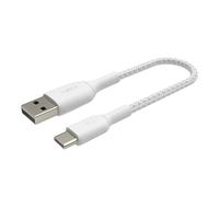 Cavo intrecciato - BELKIN - USB-C a USB-A - 0,15 m - Bianco