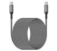 Cavo intrecciato da USB C a USB C da 4,5 m, 100 W, 5 A, ricarica super veloce, Awnuwuy tipo C PD Charge compatibile con iPhone 16 15, Samsung Galaxy S24 S23 S22 Ultra, MacBook, iPad, Xiaomi, Huawei,