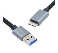 Cavo intrecciato in nylon chenyang USB 3.0 Cavo di estensione dati USB 3.0 da tipo A a Micro 3.0 B 5Gbps per disco SSD Fotocamera 0.3M