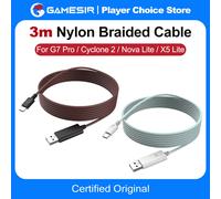 Cavo intrecciato in nylon GameSir da 3m per Gamepad G7 Pro, G7 Pro Wuchang Cyclone 2, Nova Lite, X5 Lite, G7 SE, G8, G8+, MFi, X5s, Kaleid Flux