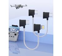 Cavo Intrecciato Nylon Type-C to Lightning (2 Pezzi)Cavo Controllo Remoto 15cm per Porta Type-C di iPhone.Compatibile Controller e Accessori per Droni,Incluse le Serie DJI Mavic Mini SE/Air/Pro/Zoom