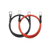 Cavo 'invertitore del silicone del cavo della batteria di potere di 8 6 4 3 0 AWG con l'anello 'aletta M6 M8 M10(Red Black 3 AWG,M10-M10,20cm-0.65ft)