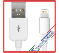 Cavo iPhone 1m Bianco Certificato MFI USB-A Ricarica e Dati Apple