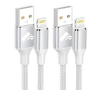 Cavo iPhone, 2m+1m/ 2 Pezzi Ricarica Filo Caricatore iPhone Carica Rapida Certificato MFi Lungo Cavo Lightning USB Caricabatterie Cavetto per iPhone 11 12 13 14 Pro Max Plus Mini XS XR X 8 7 6 SE iPad