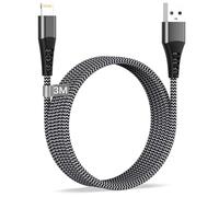 Cavo iPhone 3 Metri, [Certificato MFi] Cavo Lightning Cavo Caricatore iPhone 3M Lungo Nylon Cavo Ricarica iPhone Cavetto iPhone Filo Caricatore iPhone per Apple iPhone 14/13/12/11/XS/XR/X/8/7/6/5/iPad