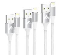Cavo iPhone [3Pezzi 1m+2m+3m] Ricarica Filo Caricatore iPhone Carica Rapida Certificato MFi Lungo Cavo Lightning USB Caricabatterie Cavetto per iPhone 11 12 13 14 Pro Max Plus Mini XS XR 8 7 6 SE iPad