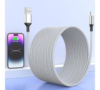 Cavo iPhone 5 Metri, Certificato Apple MFi, Lightning Originale, Lungo Nylon per Ricarica e Caricatore Apple iPhone 14/13/12/11/XS/XR/X/8/7/6/5/Pad