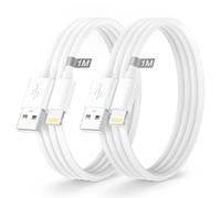 Cavo iPhone Apple Certificato MFi, Cavo Lightning 1M+1M 2Pack, Cavetto iPhone Cav Ricarica Phone Cavi Caricatore i-Phone Filo Cavi USB per iPhone 14 13 12 11 Pro Max XS XR X 8 7 6 5 SE iPad