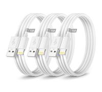 Cavo iPhone Originale Certificato MFi, Cavo Caricatore 1M 3Pezzi, Cavi Lightning USB Cavetto iPhone Cavi Ricarica USB i-Phone Filo Caricatore per iPhone 14 13 12 11 Pro Max 8 7 6 Pad