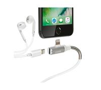 CAVO IPHONE RICARICA VELOCE USB LIGHTNING + ADATTATORE AURICOLARI 2 METRI BIANCO