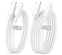 Cavo iPhone USB C 1M+2M 2Pezzi [Certificato Apple MFi], Cavo USB C Lighting Cavo USB C 2 Metri Ricarica Rapida Filo Caricatore iPhone Cavi iPhone Cable per iPhone 14 13 12 Pro Max/11/XR/8/7/6/SE/iPad
