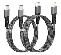 Cavo iPhone USB C 1M+2M, Cavo USB C Lightning Certificato Apple MFi Cavo Lightning USB C Cavetto iPhone Filo Cavo Ricarica iPad Cavo Caricatore per iPhone 14 Pro Max/14 Plus/13/12/11/XR/XS/X, iPad