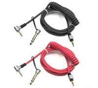 Cavo Jack Audio Ricambio per Headphone per beats PRO Cavo Jack(Red) | Design estensibile a molla, lunghezza per max 1.5m, connettore a L, spazi stretti