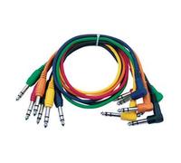 CAVO JACK DAP AUDIO FL1530 CONFEZIONE 6 PEZZI DA JACK STEREO 6.3 MM DRITTO A JACK STEREO 6,3 MM 90 LUNGHEZZA CM 0.30