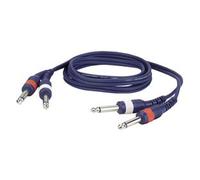 Cavo Jack DAP AUDIO FL223 Connettore 1: 2 JACK 6.35mm Mono Maschio, Connettore 2: 2 JACK 6.35mm Mono Maschio, Lunghezza 3m