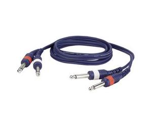 Cavo Jack DAP AUDIO FL223 Connettore 1: 2 JACK 6.35mm Mono Maschio, Connettore 2: 2 JACK 6.35mm Mono Maschio, Lunghezza 3m