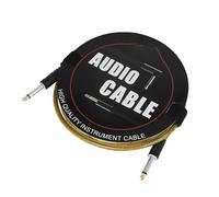Cavo jack per chitarra elettrica e basso, Cavo di riduzione del rumore for chitarra e basso da 6,35 mm multicolore 3 m 6 m 10 m(Yellow,300cm)