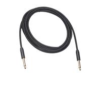 Cavo jack per chitarra elettrica e basso, Cavo for chitarra elettrica mono maschio-maschio da 6,35 mm, nero, 3 metri