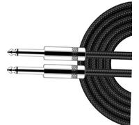 Cavo jack per strumenti diritto/angolare, Cavo audio AUX dritto e ad angolo retto da 1/4 di pollice for amplificatore for chitarra e basso, diverse dimensioni(Straight,0.5m)