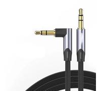 Cavo jack per strumenti diritto/angolare, Cavo audio intrecciato placcato argento da 3,5 mm for cuffie, altoparlanti for chitarra, 0,5-5 m(An,2m)