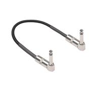 Cavo jack per strumenti diritto/angolare, Cavo effetto chitarra elettrica a doppio gomito da 90 gradi, blocco singolo, multicolore(Black)