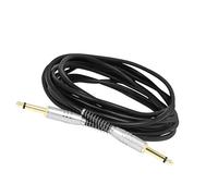Cavo jack per strumenti diritto/angolare, Cavo for chitarra elettrica 6,35 mm con connessione a molla nero 3/5/10 m(5m)