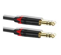 Cavo jack per strumenti diritto/angolare, Cavo for chitarra maschio-maschio da 6,5 mm e 1/4 di pollice for mixer, altoparlanti, amplificatori, diverse misure(Trs,8m)