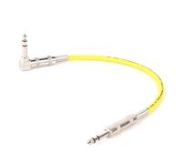 Cavo jack per strumenti diritto/angolare, Cavo TRS maschio-maschio da 6,35 mm dritto ad angolo retto for chitarra e tastiera multicolore 0,3-15 m(Yellow,1.5m)