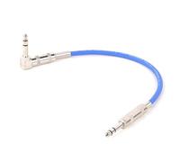 Cavo jack per strumenti diritto/angolare, Cavo TRS maschio-maschio da 6,35 mm dritto ad angolo retto for chitarra e tastiera multicolore 0,3-15 m(Blue,10m)