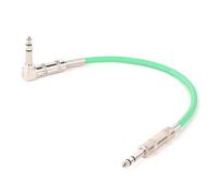 Cavo jack per strumenti diritto/angolare, Cavo TRS maschio-maschio da 6,35 mm dritto ad angolo retto for chitarra e tastiera multicolore 0,3-15 m(Green,0.3)