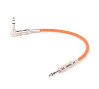 Cavo jack per strumenti diritto/angolare, Cavo TRS maschio-maschio da 6,35 mm dritto ad angolo retto for chitarra e tastiera multicolore 0,3-15 m(Orange,300cm)