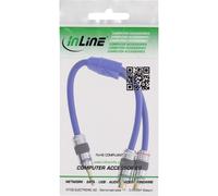 Cavo jack RCA - PREMIUM - 2x prese RCA su spina jack da 3,5 mm - 0,25 m NEW