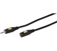 Vivanco VVAJACK50MFK cavo audio 5 m 3.5mm Nero