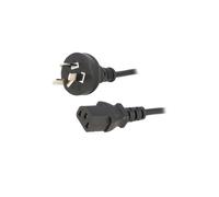 Cavo KAB-AUS-P3-1.8-BK IEC C13 femmina, connettore AS/NZS 3112 (I) 1,8 m nero E