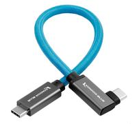 Cavo Kondor Blue da USB C a USB C ad alta velocità per SSD Samsung T5 T7 - Angolo retto