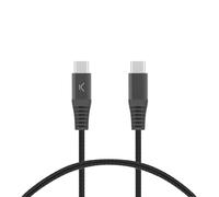 Cavo Ksix USB-C a USB-C 60W 1m Intrecciato Nero