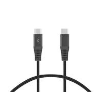 Cavo Ksix USB-C a USB-C 60W 2m Intrecciato Nero