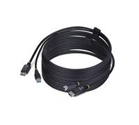 StarTech.com Cavo KVM DisplayPort e USB 5Gbps da 3m, Cavo Combinato DP 1.2 4K 60Hz e USB-A 3.0 per Switch KVM