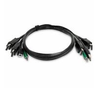 Cavo KVM Double DisplayPort StarTech 1,8 m USB Audio
