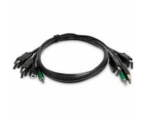 Cavo KVM Double DisplayPort StarTech 1,8 m USB Audio