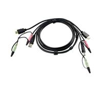 Cavo KVM HDMI USB Aten CS22H connessioni audio 1,8 m nero maschio-maschio