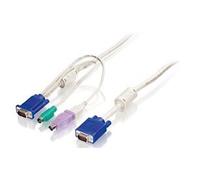 ACC-2103 cavo per tastiera, video e mouse Bianco 5 m, Adattatore grigio, 5 m, Bianco, VGA + PS/2, VGA, Maschio/Maschio, Cina