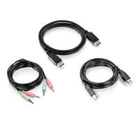 TRENDnet 6 ft. Display Port, USB, and Audio KVM Cable Kit, TK-CP06